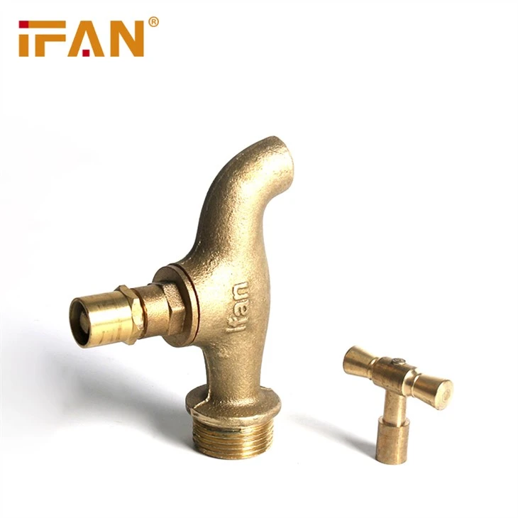1 / 2 "3 / 4" robinet de apă Bibcock alamă