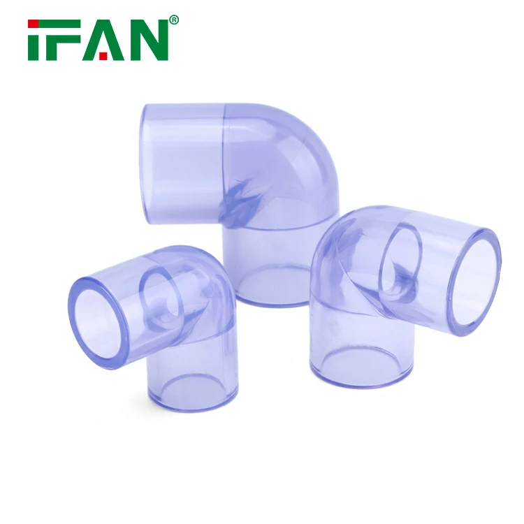 Fitting din plastic transparent